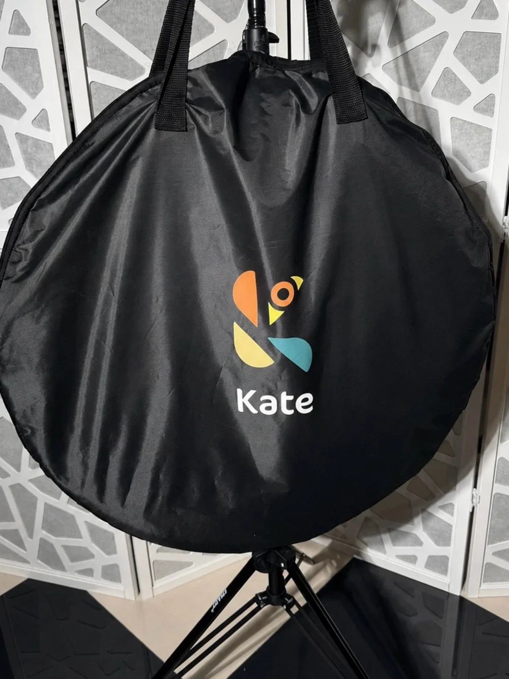 KATE 5x6.5ft Collapsible Reversible Black White Photography Backdrop